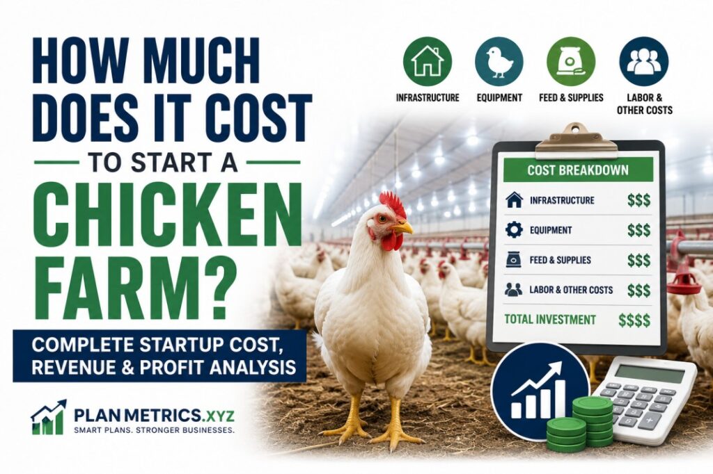 How much does it cost to make a chicken farm?