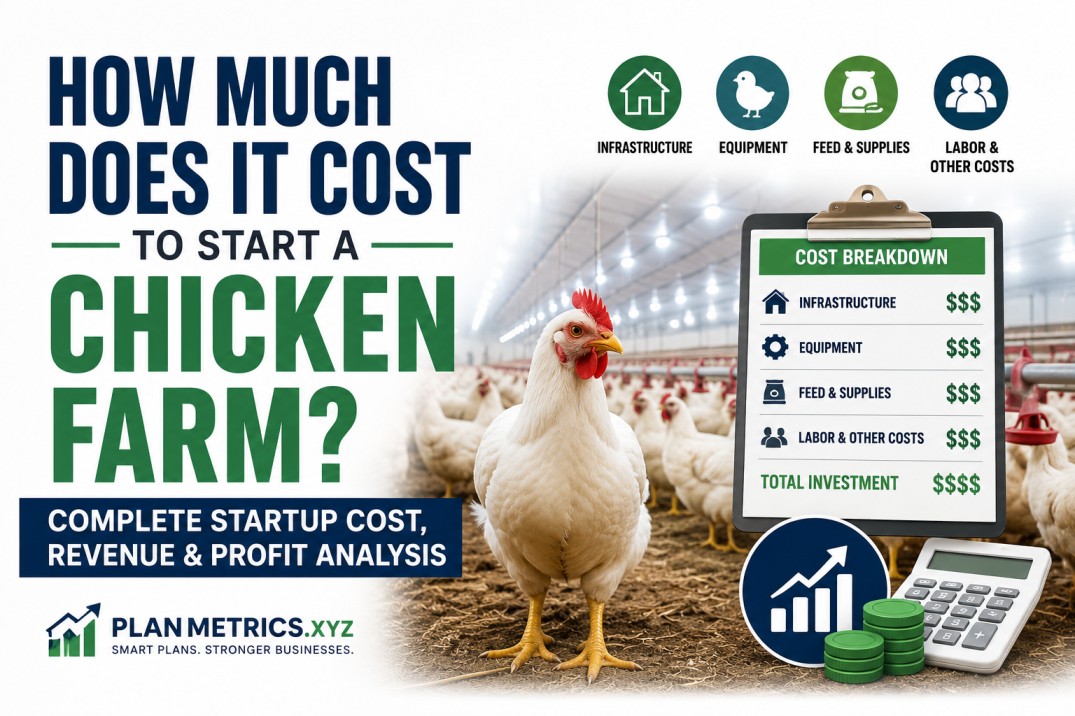 How much does it cost to make a chicken farm?