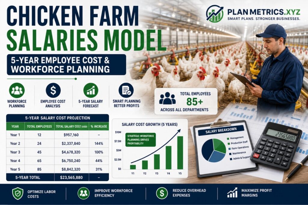 Chicken Farm Salaries Model: 5-Year Employee Cost and Workforce Planning Analysis